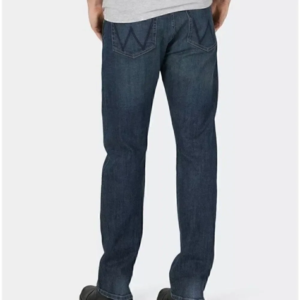 WRANGLER Men's Wrangler Legacy Straight-Leg Slim Straight Jeans blue pants 36/30